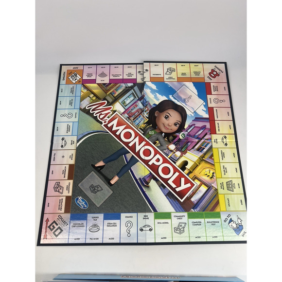 Ms. Monopoly Board Game Hasbro Rare Family Night collectible Complete - Picture 7 of 8